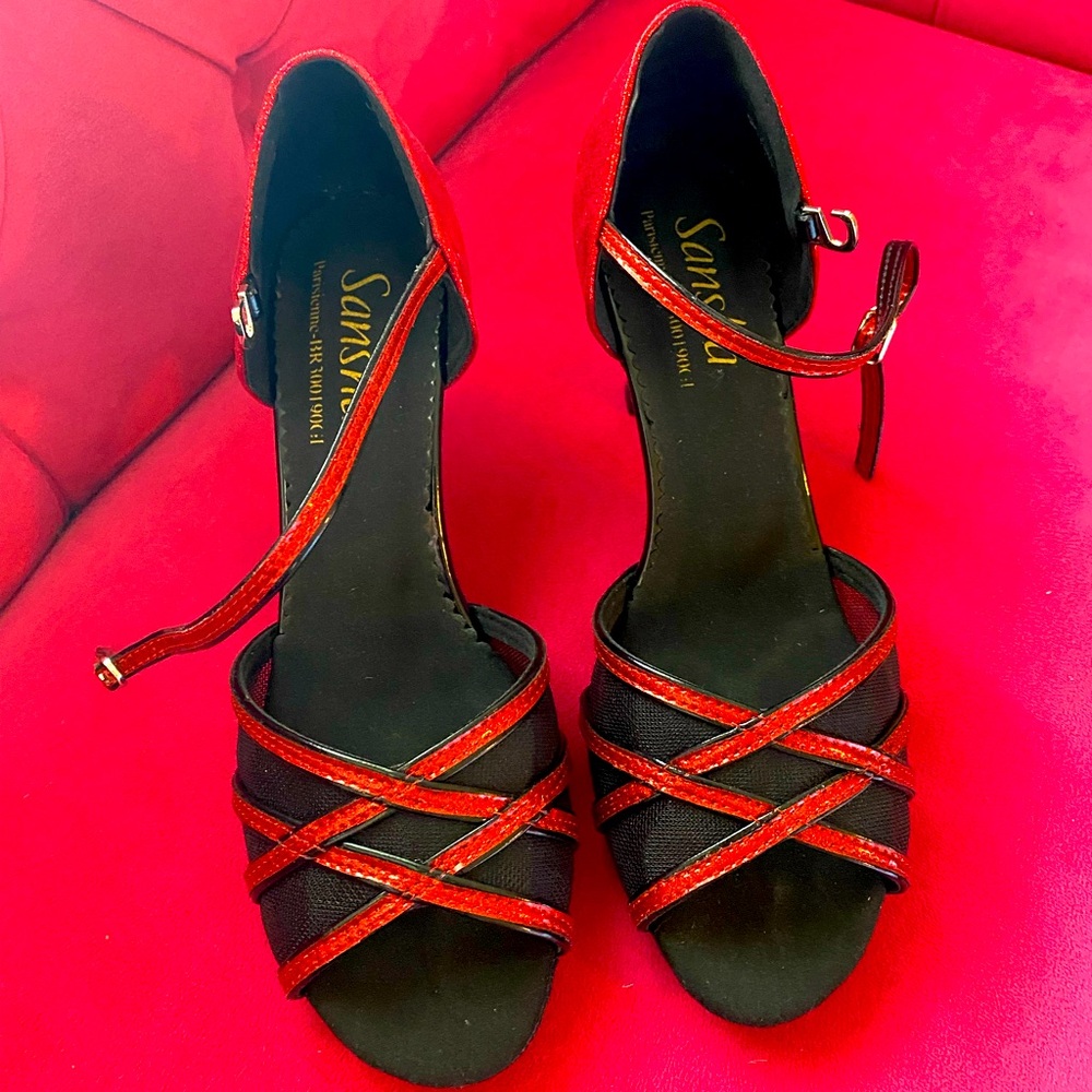 Sansha Ballroom Shoes Ladies, 	
US W: 8.5= Sansha: 9